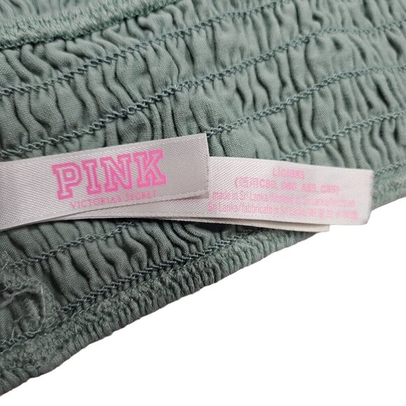 Victorias Secret Pink Smocked Triangle Bralette With Strappy Back Light Support - Picture 5 of 12